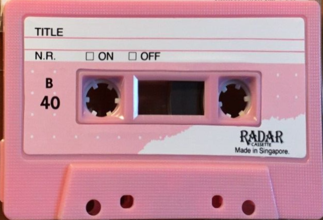 Compact Cassette Radar 40 "BLUE 46" Type I Normal 1988 Singapore