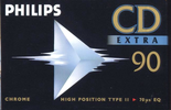 Compact Cassette Philips CD Extra 90 Type II Chrome 1994 Europe