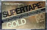 Compact Cassette SUPERTAPE Gold 90 Type I Normal 1978 USA
