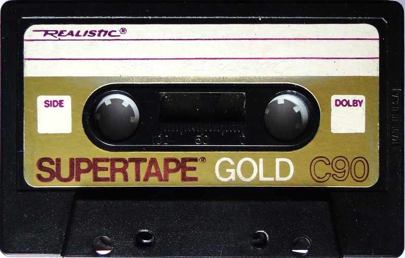 Compact Cassette: Radio Shack SUPERTAPE - Gold 90