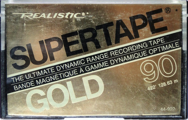 Compact Cassette: Radio Shack SUPERTAPE - Gold 90