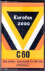 Compact Cassette Eurofox 2000 60 Type I Normal 1977 Hong Kong