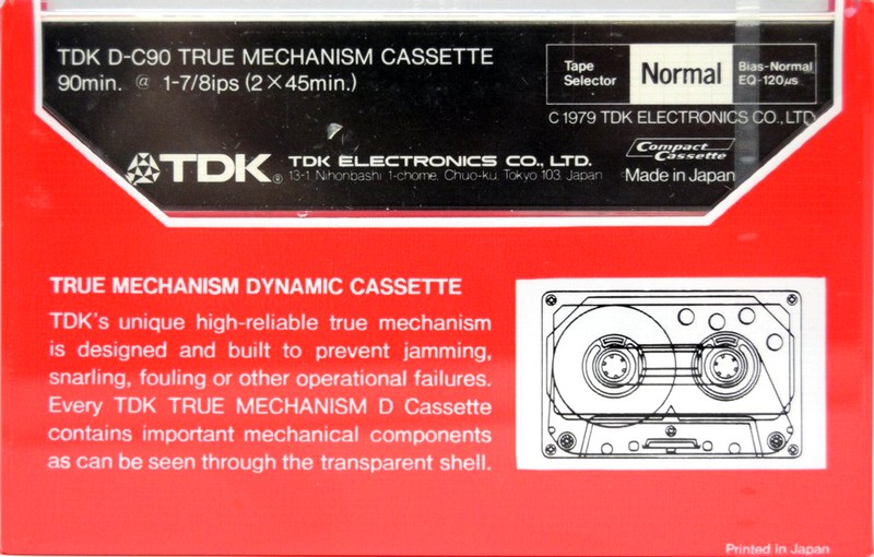 Compact Cassette: TDK  - D 90