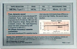 Compact Cassette Maxell MX 46 Type IV Metal 1982 USA