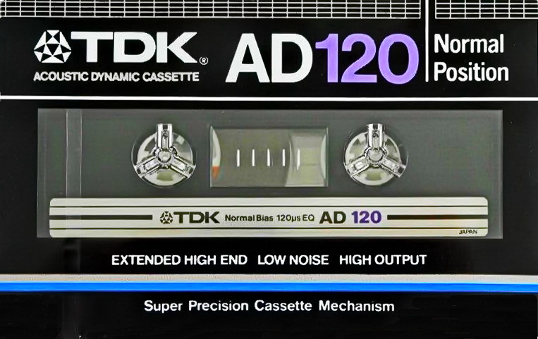 Compact Cassette TDK AD 120 Type I Normal 1982 Japan