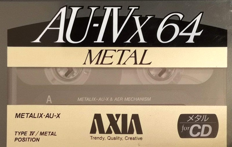 Compact Cassette AXIA AU-IVx 64 Type IV Metal 1991 Japan