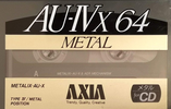 Compact Cassette AXIA AU-IVx 64 Type IV Metal 1991 Japan