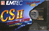 Compact Cassette Emtec CS II Chrome Super 90 Type II Chrome 2004 Europe