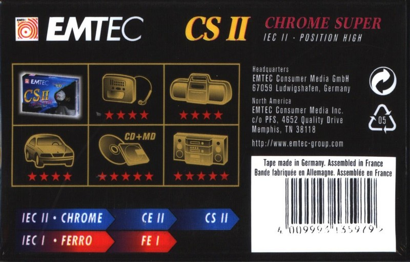 Compact Cassette: EMTEC Emtec - CS II 90