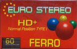 Compact Cassette Euro Stereo HD+ 60 Type I Normal 1993 Europe
