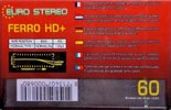Compact Cassette Euro Stereo HD+ 60 Type I Normal 1993 Europe