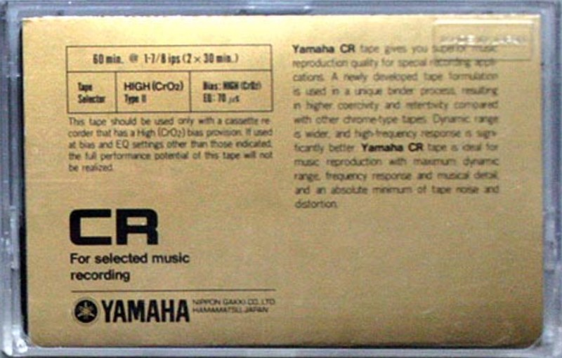 Compact Cassette:  Yamaha - CR 60