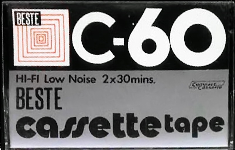 Compact Cassette Beste 60 Type I Normal 1978 Hong Kong