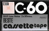 Compact Cassette Beste 60 Type I Normal 1978 Hong Kong