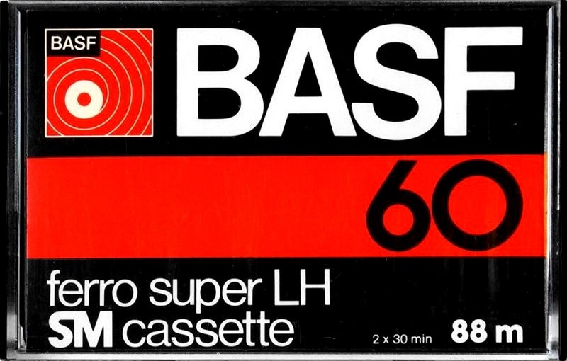 Compact Cassette BASF Ferro Super LH 60 "Oval Window" Type I Normal 1977 Germany