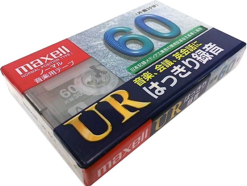 Compact Cassette Maxell UR 60 "UR-60L" Type I Normal 2002 Japan