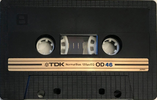 Compact Cassette TDK OD 46 Type I Normal 1982 Japan