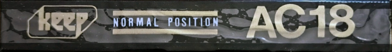 Compact Cassette KEEP AC 18 Type I Normal 1982 Japan