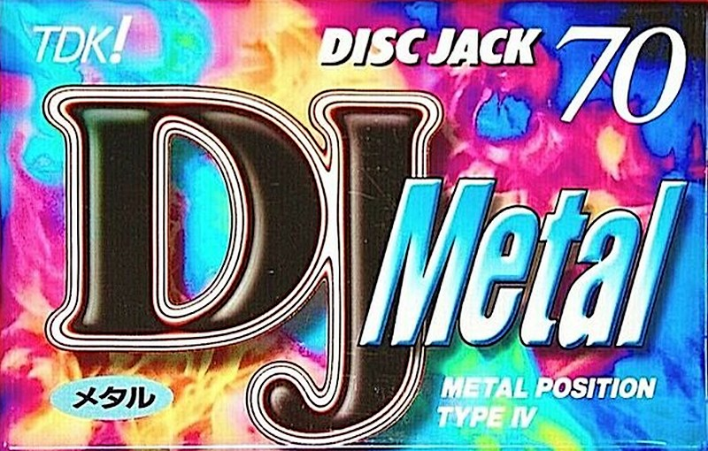 Compact Cassette TDK DJ Metal Disc Jack 70 "DJM-70N" Type IV Metal 1996 Japan