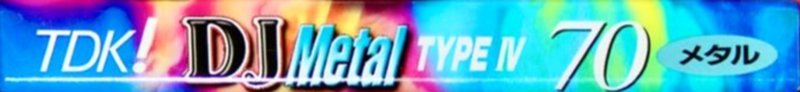 Compact Cassette TDK DJ Metal Disc Jack 70 "DJM-70N" Type IV Metal 1996 Japan
