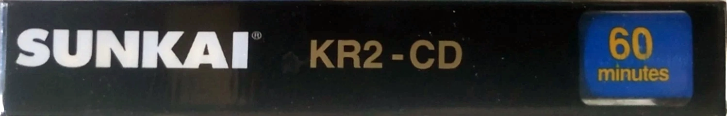 Compact Cassette Sunkai KR2-CD 60 Type II Chrome 1992 Europe