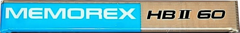 Compact Cassette Memorex HB II 60 Type II Chrome 1987 USA