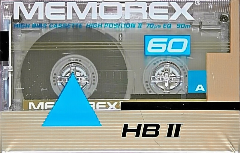 Compact Cassette Memorex HB II 60 Type II Chrome 1987 USA
