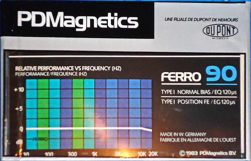 Compact Cassette PDM 90 Type I Normal 1983 Europe