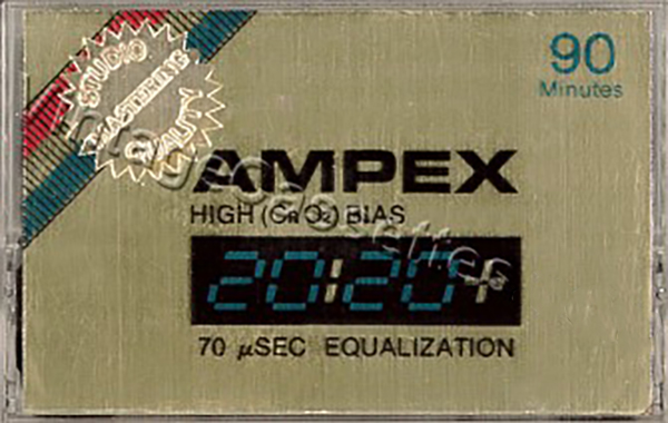Compact Cassette Ampex 2020+ 90 Type II Chrome 1978 USA