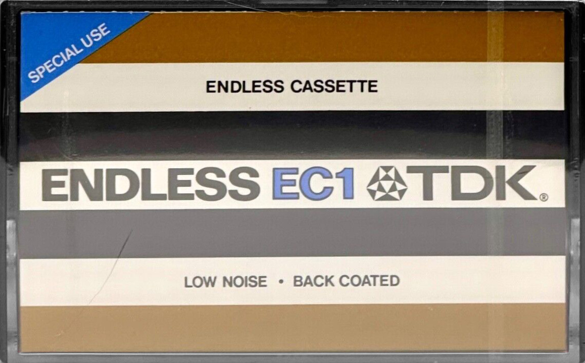Compact Cassette TDK EC Endless 1 "EC1" Endless Cassette 1974 Worldwide