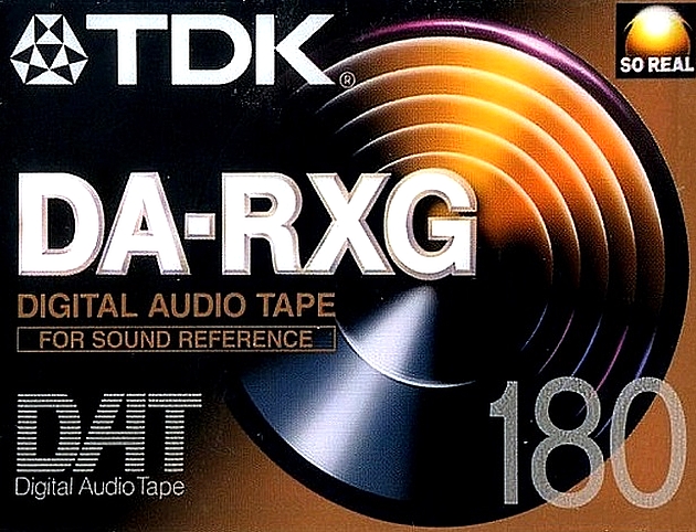 Digital Audio Tape TDK DA-RXG 180 "DA-RXG180EC" Type IV Metal 1996 Europe