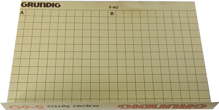 Compact Cassette Grundig S 60 Type I Normal 1991 Latin America