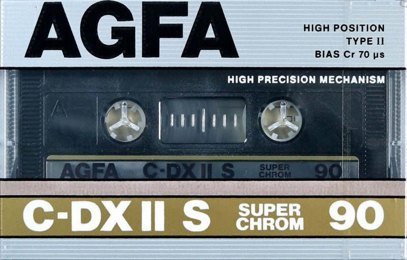 Compact Cassette AGFA C-DX II S 90 Type II Chrome 1987 Europe