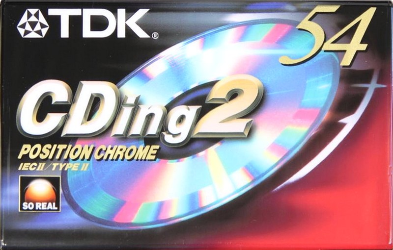 Compact Cassette TDK CDing 2 54 "CDING2-54EC" Type II Chrome 2001 Europe