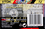 Compact Cassette TDK CDing 2 54 "CDING2-54EC" Type II Chrome 2001 Europe