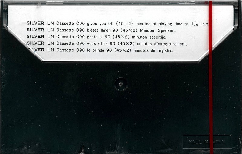 Compact Cassette Silver 90 Type I Normal 1981 Europe