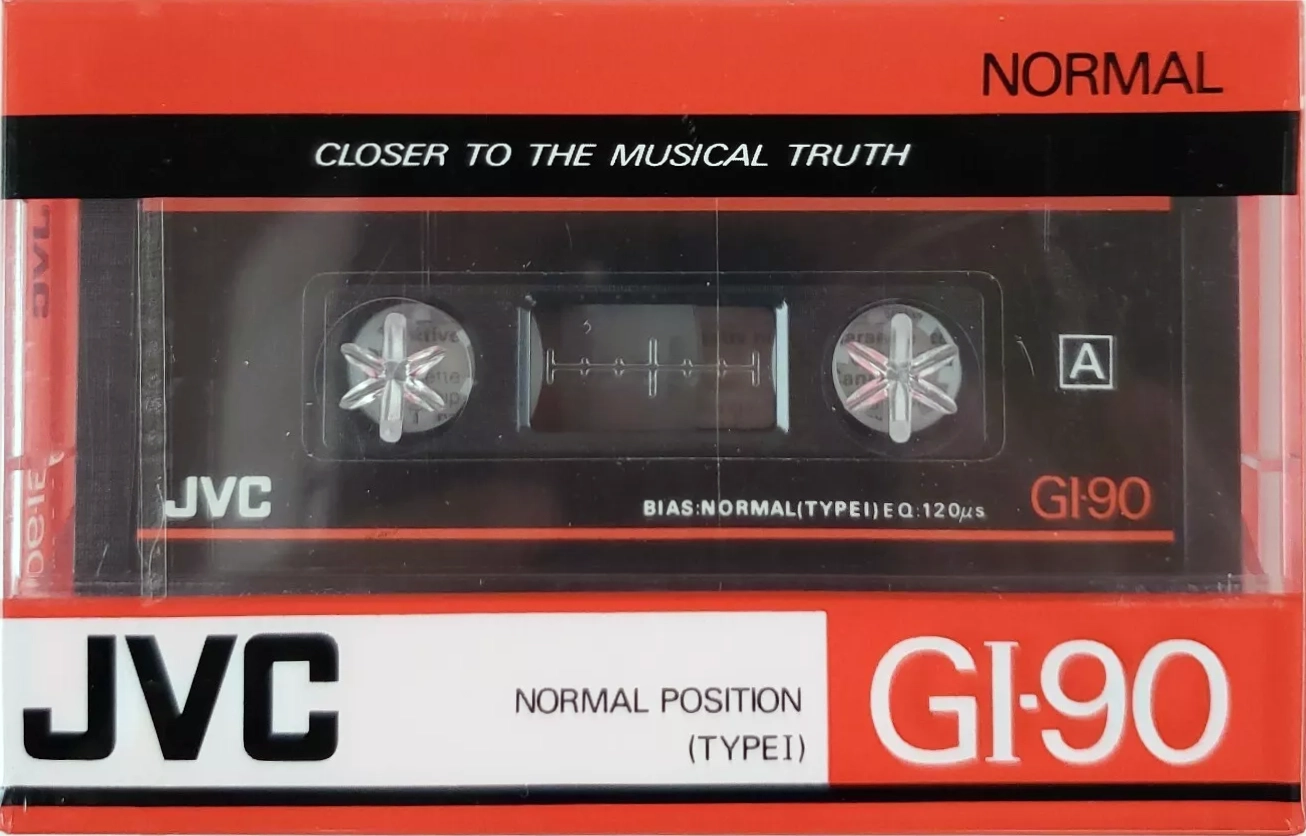 Compact Cassette JVC GI 90 "G1-90" Type I Normal 1988 North America