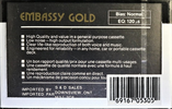 Compact Cassette Embassy Gold 60 Type I Normal 1988 Canada