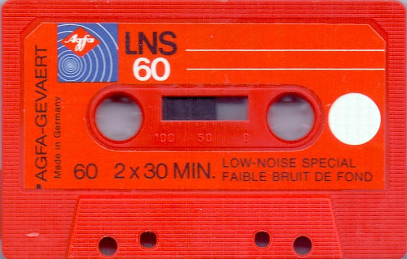 Compact Cassette AGFA LNS 60 Type I Normal 1975 Europe