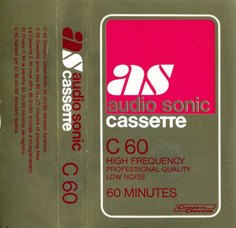 Compact Cassette Audio Sonic 60 Type I Normal Hong Kong