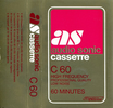 Compact Cassette Audio Sonic 60 Type I Normal Hong Kong