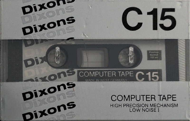 Compact Cassette Dixons 15 Computer Cassette 1982 UK
