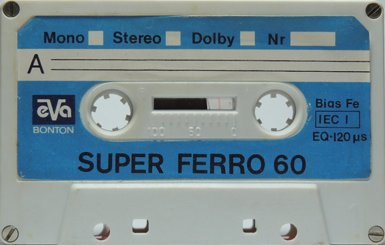 Compact Cassette Bonton EVA 60 "White" Type I Normal Poland