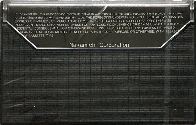 Compact Cassette Nakamichi EX II 60 Type I Normal 1978 USA