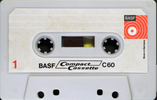 Compact Cassette BASF 60 Type I Normal 1969 Germany