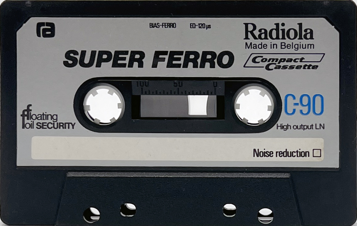 Compact Cassette Radiola Super Ferro 90 Type I Normal 1978 Europe