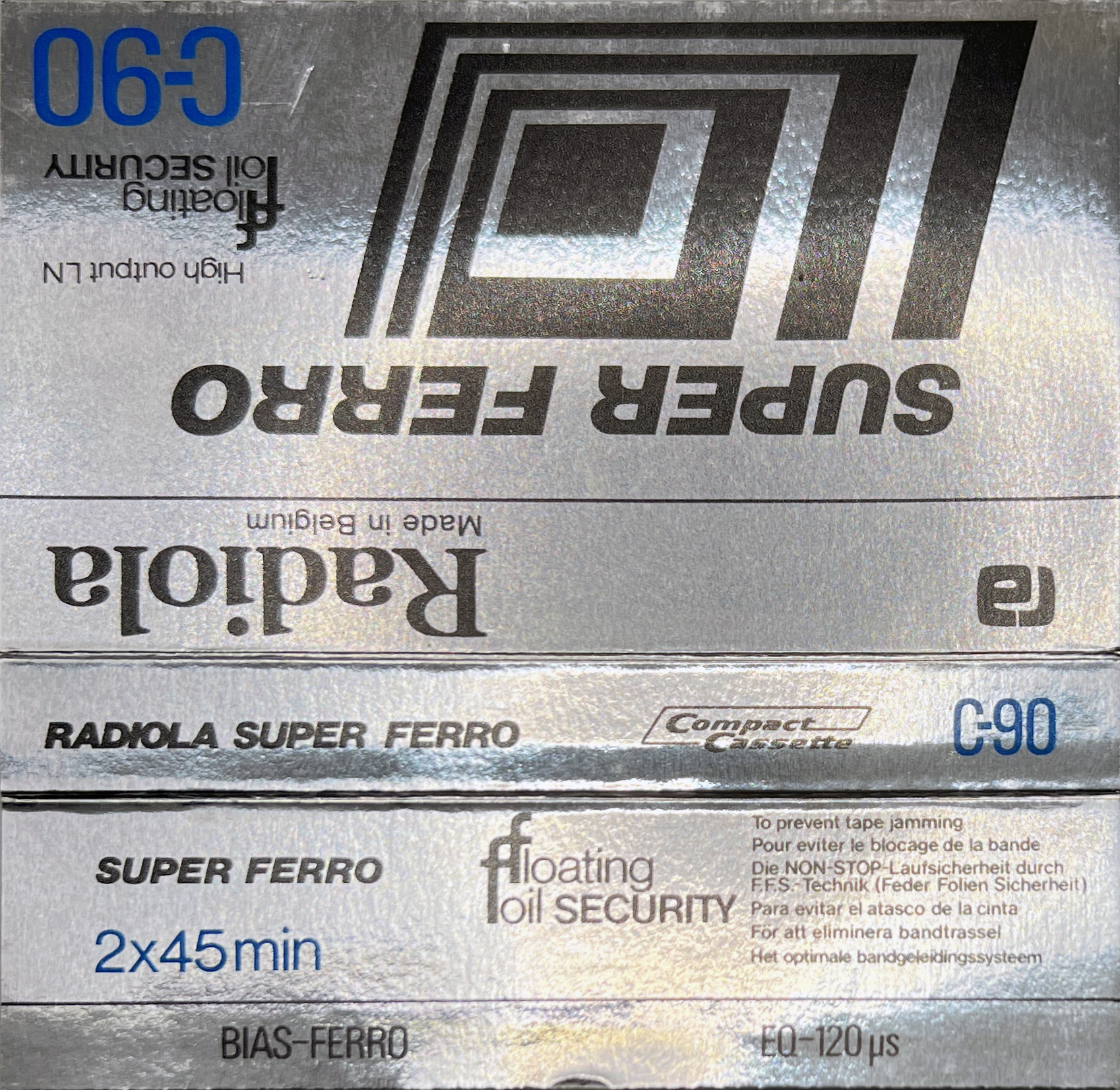 Compact Cassette Radiola Super Ferro 90 Type I Normal 1978 Europe