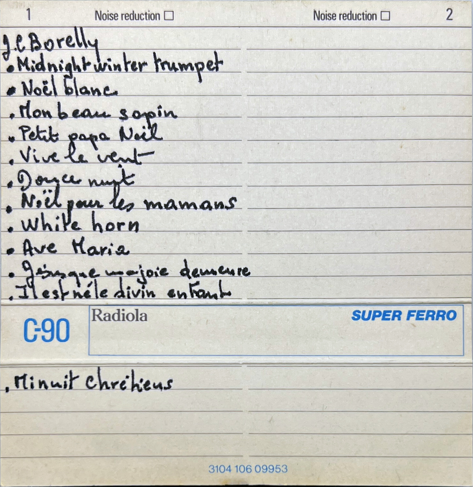 Compact Cassette Radiola Super Ferro 90 Type I Normal 1978 Europe