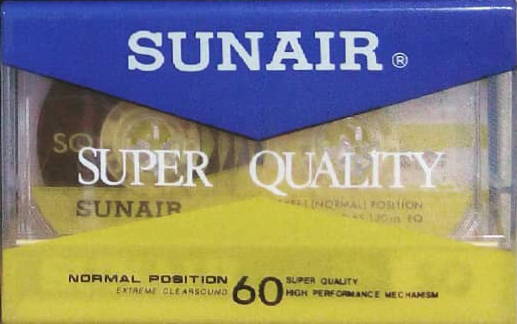 Compact Cassette Sunair 60 "SQ" Type I Normal Unknown Country