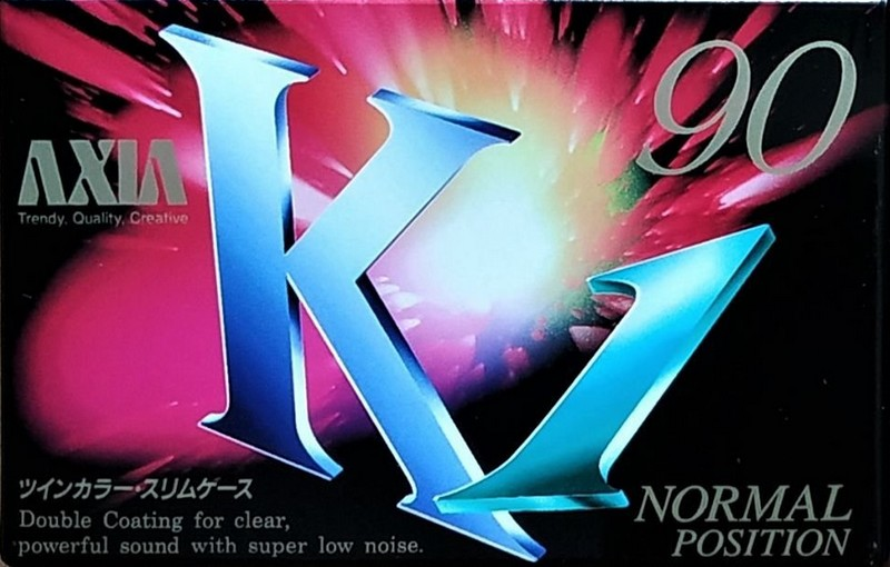 Compact Cassette AXIA K1 90 "K1B 90" Type I Normal 1995 Japan